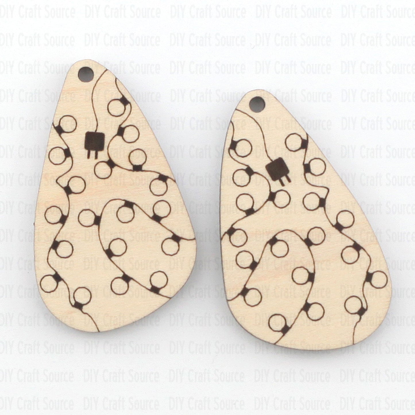 Christmas light earrings