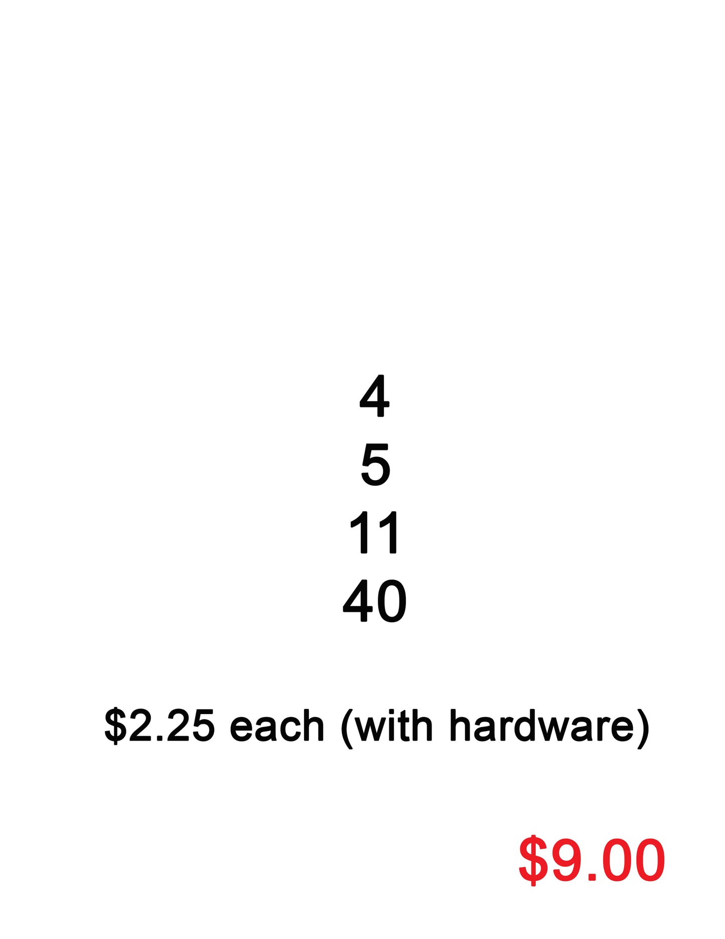 Blanks Order for Scarlett (August)
