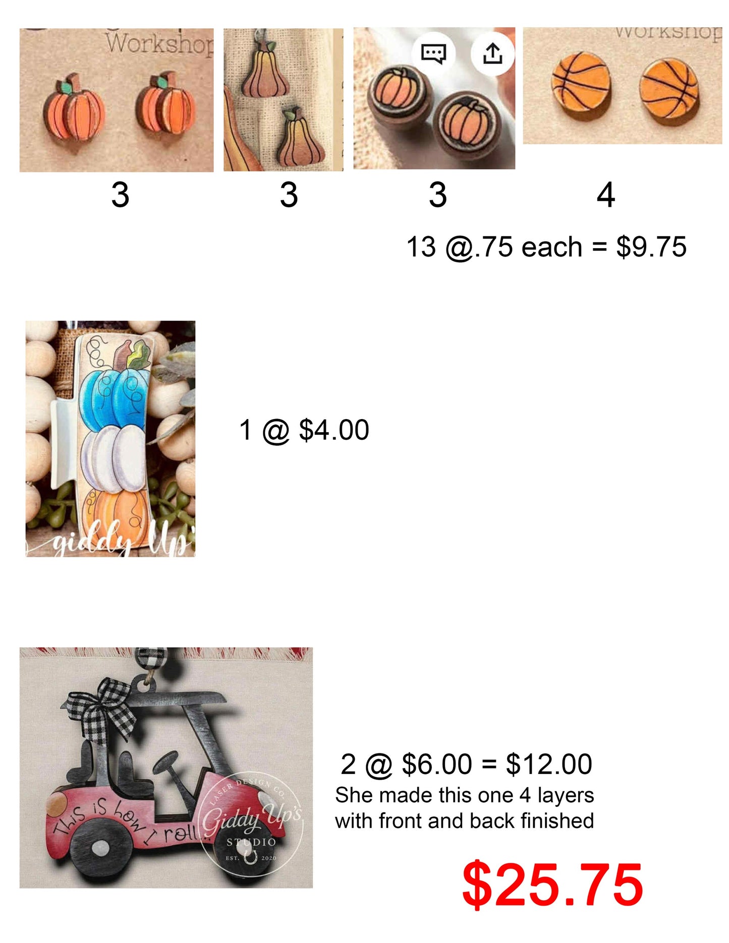 Blanks Order for Scarlett (August)