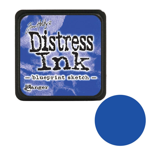 Distress Ink pad with 'blueprint sketch' color swatch on a white background