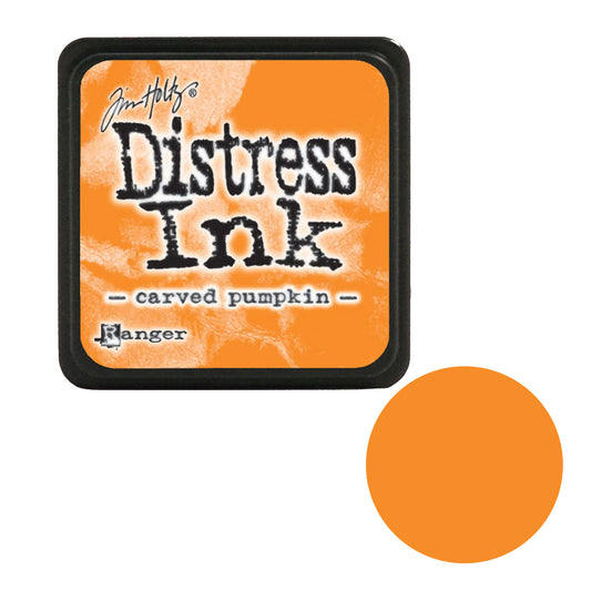 Tim Holtz Distress Ink pad for 'carved pumpkin' color by Ranger on an white background