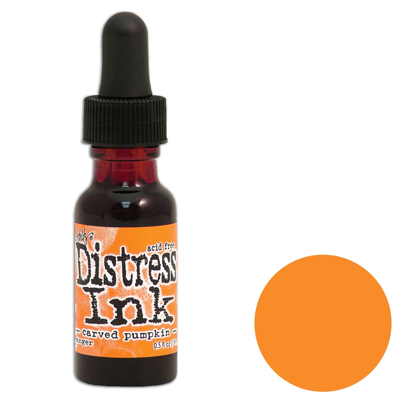 Tim Holtz Distress® Ink Pad Re-Inker Carved Pumpkin, 0.5oz