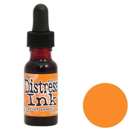 Tim Holtz Distress® Ink Pad Re-Inker Carved Pumpkin, 0.5oz