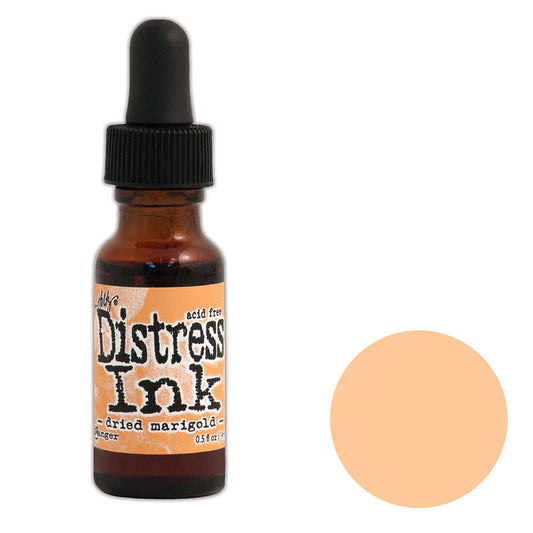 Tim Holtz Distress® Ink Pad Re-Inker Dried Marigold, 0.5oz