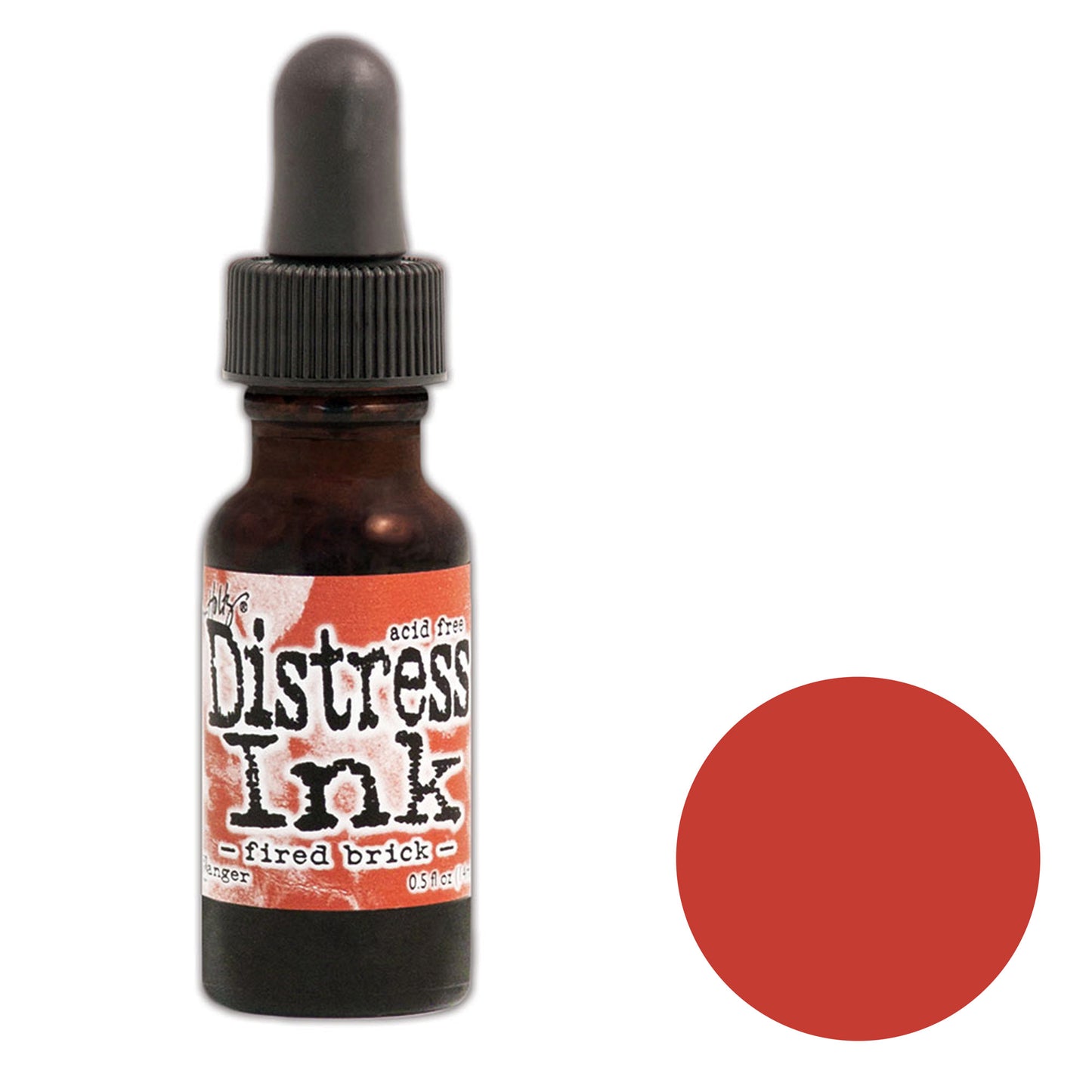 Tim Holtz Distress® Ink Pad Re-Inker Fired Brick, 0.5oz