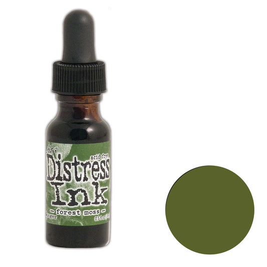 Tim Holtz Distress® Ink Pad Re-Inker Forest Moss, 0.5oz