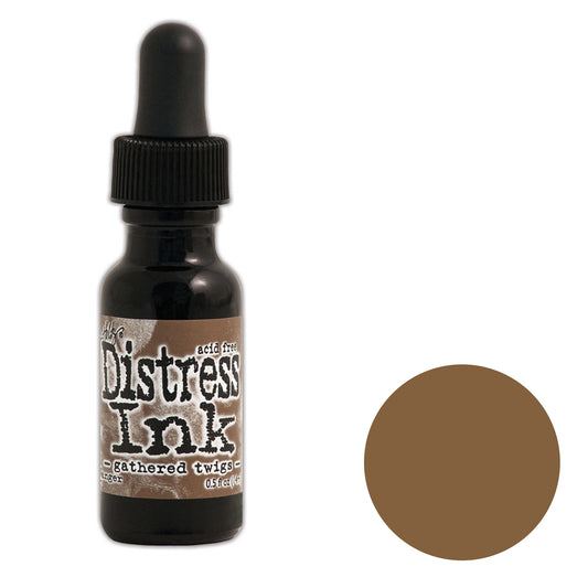Tim Holtz Distress® Ink Pad Re-Inker Gathered Twigs, 0.5oz