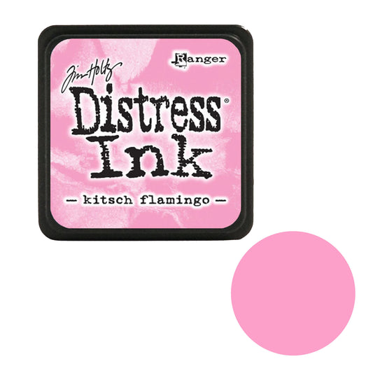 Pink distress ink pad with 'Tim Holtz' and 'Ranger' branding on a white background.