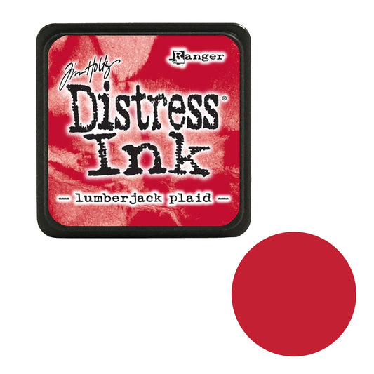 Tim Holtz Distress Ink pad by Ranger with a red color swatch on a white background