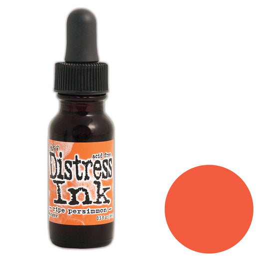 Tim Holtz Distress® Ink Pad Re-Inker Ripe Persimmon, 0.5oz