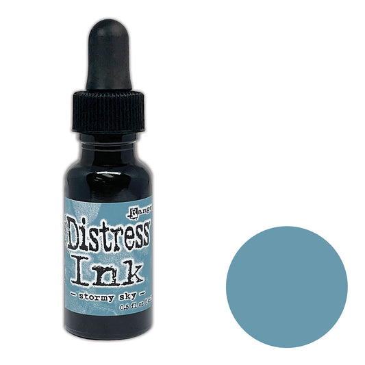 Tim Holtz Distress® Ink Pad Re-Inker Stormy Sky, 0.5oz