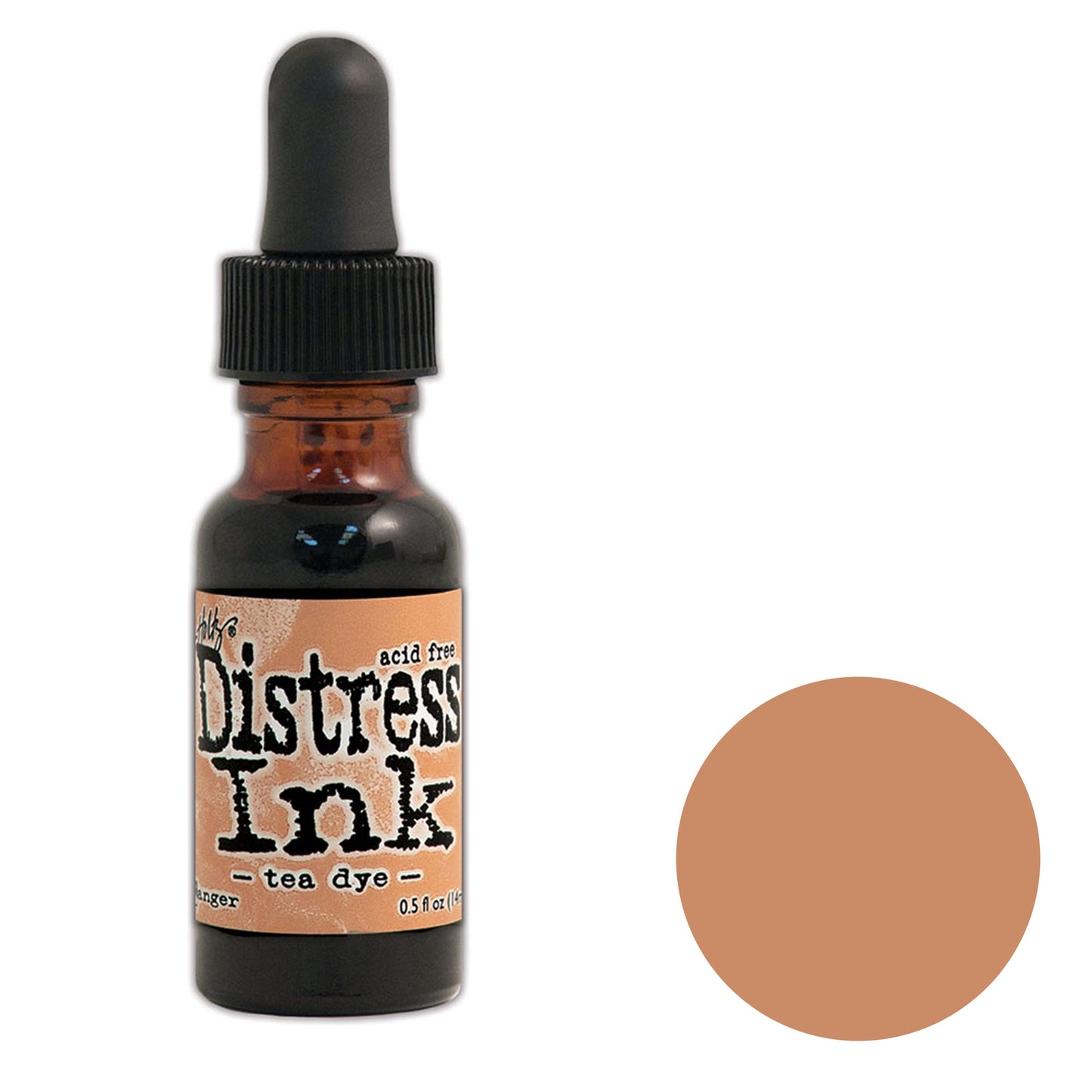 Tim Holtz Distress® Ink Pad Re-Inker Tea Dye, 0.5oz