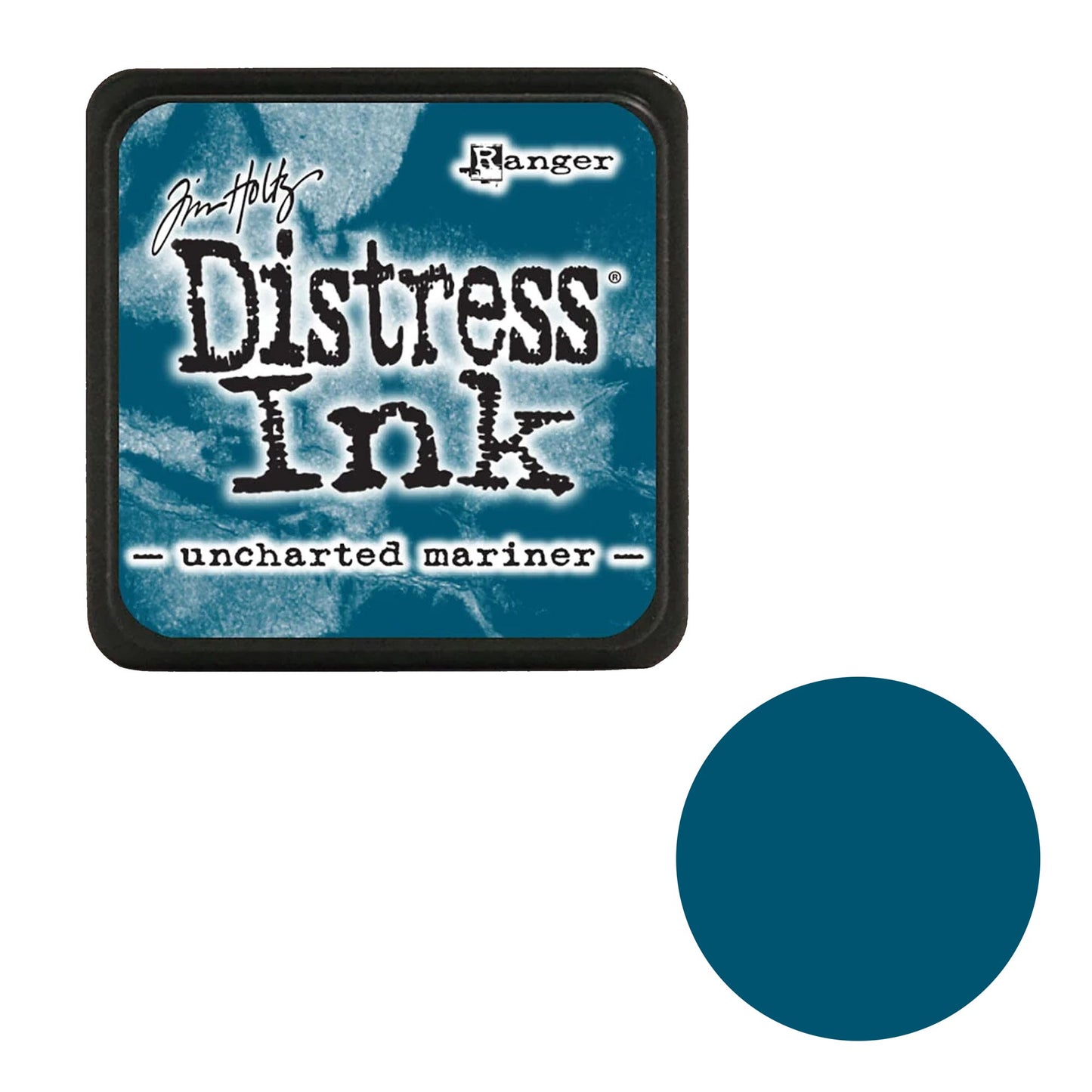 Distress Ink pad by Tim Holtz with 'uncharted mariner' color swatch on a white background