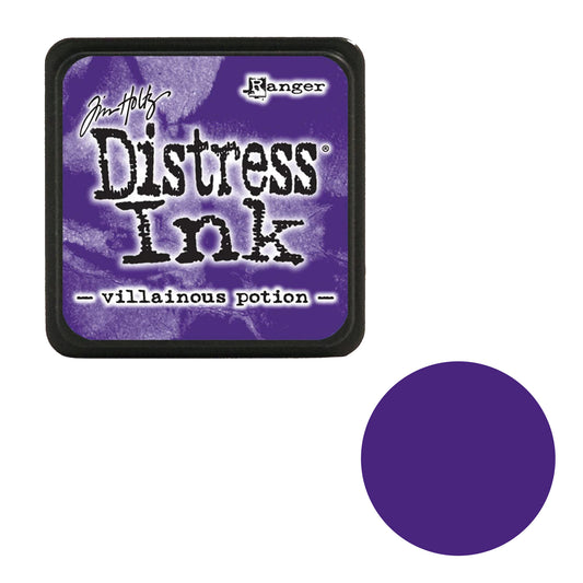 Tim Holtz Distress Ink pad for 'villainous potion' color by Ranger on a white background