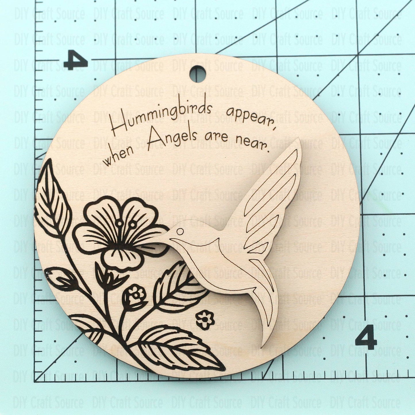 hummingbird ornament laser cut blanks